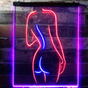 ADVPRO Lady Back Sexy Girls Man Cave  Dual Color LED Neon Sign st6-i3131 - Blue & Red