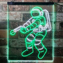 ADVPRO Astronaut Space Rocket Shuttle Kid Room  Dual Color LED Neon Sign st6-i3136 - White & Green