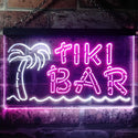 ADVPRO Tiki Bar Palm Tree Dual Color LED Neon Sign st6-i3138 - White & Purple