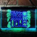 ADVPRO Tiki Bar Mask Beer Pub Club Wine Dual Color LED Neon Sign st6-i3139 - Green & Blue