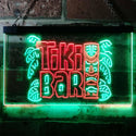 ADVPRO Tiki Bar Mask Beer Pub Club Wine Dual Color LED Neon Sign st6-i3139 - Green & Red