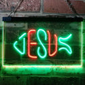ADVPRO Jesus Fish Ichthys Room Home Decoration Dual Color LED Neon Sign st6-i3141 - Green & Red