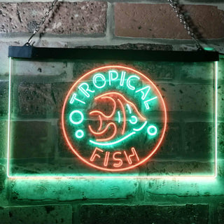 ADVPRO Tropical Fish Shop Home Decoration Dual Color LED Neon Sign st6-i3144 - Green & Red