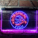 ADVPRO Tropical Fish Shop Home Decoration Dual Color LED Neon Sign st6-i3144 - Red & Blue