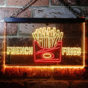 ADVPRO French Fries Fast Food Shop Dual Color LED Neon Sign st6-i3150 - Red & Yellow