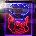 ADVPRO BBQ Pig Restaurant Food Open Shop  Dual Color LED Neon Sign st6-i3152 - Blue & Red