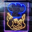 ADVPRO BBQ Pig Restaurant Food Open Shop  Dual Color LED Neon Sign st6-i3152 - Blue & Yellow