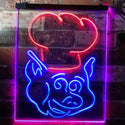 ADVPRO BBQ Pig Restaurant Food Open Shop  Dual Color LED Neon Sign st6-i3152 - Red & Blue