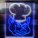 ADVPRO BBQ Pig Restaurant Food Open Shop  Dual Color LED Neon Sign st6-i3152 - White & Blue