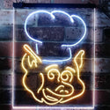 ADVPRO BBQ Pig Restaurant Food Open Shop  Dual Color LED Neon Sign st6-i3152 - White & Yellow