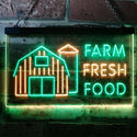 ADVPRO Farm Fresh Food Restaurant Kitchen Display Dual Color LED Neon Sign st6-i3153 - Green & Yellow