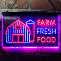 ADVPRO Farm Fresh Food Restaurant Kitchen Display Dual Color LED Neon Sign st6-i3153 - Red & Blue