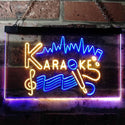 ADVPRO Karaoke Lounge Bar Club Home Music Dual Color LED Neon Sign st6-i3156 - Blue & Yellow