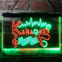 ADVPRO Karaoke Lounge Bar Club Home Music Dual Color LED Neon Sign st6-i3156 - Green & Red