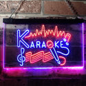 ADVPRO Karaoke Lounge Bar Club Home Music Dual Color LED Neon Sign st6-i3156 - Red & Blue