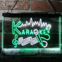 ADVPRO Karaoke Lounge Bar Club Home Music Dual Color LED Neon Sign st6-i3156 - White & Green
