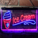 ADVPRO Ice Cream Shop Kid Room Decoration Display Dual Color LED Neon Sign st6-i3157 - Blue & Red
