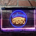 ADVPRO Welcome Friends Classic Display Home Bar Dual Color LED Neon Sign st6-i3158 - Blue & Yellow