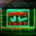 ADVPRO Smoke Shop Cigars Cigarette Vape Wall Decor Dual Color LED Neon Sign st6-i3160 - Green & Red