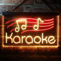 ADVPRO Karaoke Music Note Dual Color LED Neon Sign st6-i3164 - Red & Yellow