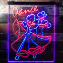 ADVPRO Dance Tango Foxtrot Viennese Waltz Display  Dual Color LED Neon Sign st6-i3166 - Blue & Red