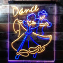 ADVPRO Dance Tango Foxtrot Viennese Waltz Display  Dual Color LED Neon Sign st6-i3166 - Blue & Yellow