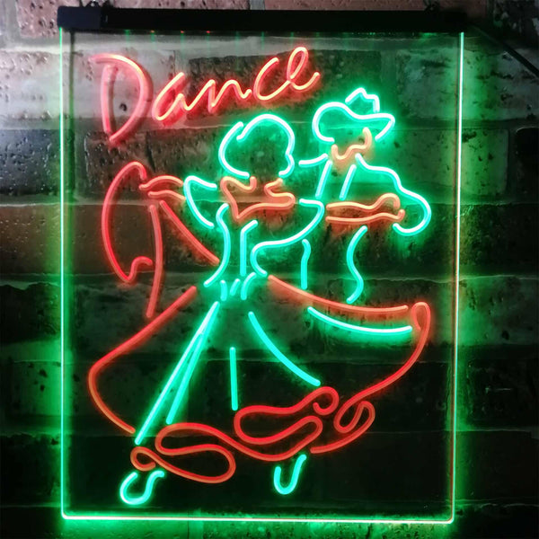 ADVPRO Dance Tango Foxtrot Viennese Waltz Display  Dual Color LED Neon Sign st6-i3166 - Green & Red