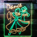 ADVPRO Dance Tango Foxtrot Viennese Waltz Display  Dual Color LED Neon Sign st6-i3166 - Green & Yellow