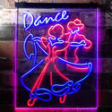 ADVPRO Dance Tango Foxtrot Viennese Waltz Display  Dual Color LED Neon Sign st6-i3166 - Red & Blue