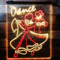 ADVPRO Dance Tango Foxtrot Viennese Waltz Display  Dual Color LED Neon Sign st6-i3166 - Red & Yellow