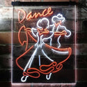 ADVPRO Dance Tango Foxtrot Viennese Waltz Display  Dual Color LED Neon Sign st6-i3166 - White & Orange