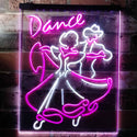 ADVPRO Dance Tango Foxtrot Viennese Waltz Display  Dual Color LED Neon Sign st6-i3166 - White & Purple