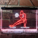 ADVPRO Volleyball Sport Room Display Home Bar Dual Color LED Neon Sign st6-i3167 - White & Red