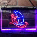 ADVPRO Born to Surf Windsurf Sport Dual Color LED Neon Sign st6-i3169 - Blue & Red