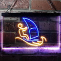 ADVPRO Born to Surf Windsurf Sport Dual Color LED Neon Sign st6-i3169 - Blue & Yellow