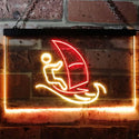 ADVPRO Born to Surf Windsurf Sport Dual Color LED Neon Sign st6-i3169 - Red & Yellow