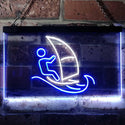 ADVPRO Born to Surf Windsurf Sport Dual Color LED Neon Sign st6-i3169 - White & Blue