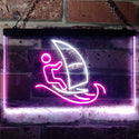 ADVPRO Born to Surf Windsurf Sport Dual Color LED Neon Sign st6-i3169 - White & Purple