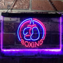 ADVPRO Born to Fight Boxing Sport Dual Color LED Neon Sign st6-i3170 - Blue & Red
