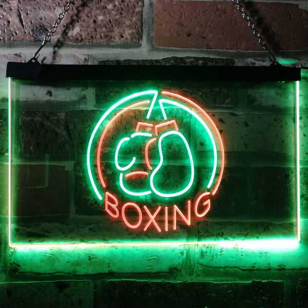 ADVPRO Born to Fight Boxing Sport Dual Color LED Neon Sign st6-i3170 - Green & Red