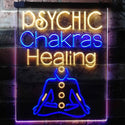 ADVPRO Psychic Chakras Healing Display Shop  Dual Color LED Neon Sign st6-i3183 - Blue & Yellow