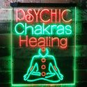 ADVPRO Psychic Chakras Healing Display Shop  Dual Color LED Neon Sign st6-i3183 - Green & Red