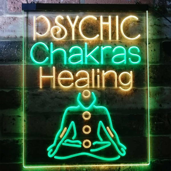ADVPRO Psychic Chakras Healing Display Shop  Dual Color LED Neon Sign st6-i3183 - Green & Yellow