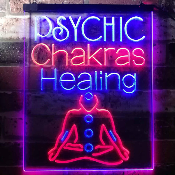 ADVPRO Psychic Chakras Healing Display Shop  Dual Color LED Neon Sign st6-i3183 - Red & Blue