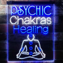 ADVPRO Psychic Chakras Healing Display Shop  Dual Color LED Neon Sign st6-i3183 - White & Blue