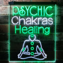 ADVPRO Psychic Chakras Healing Display Shop  Dual Color LED Neon Sign st6-i3183 - White & Green