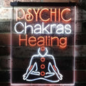 ADVPRO Psychic Chakras Healing Display Shop  Dual Color LED Neon Sign st6-i3183 - White & Orange