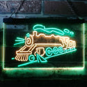ADVPRO Train Lover Kid Room Decoration Display Dual Color LED Neon Sign st6-i3184 - Green & Yellow
