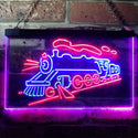 ADVPRO Train Lover Kid Room Decoration Display Dual Color LED Neon Sign st6-i3184 - Red & Blue