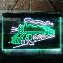 ADVPRO Train Lover Kid Room Decoration Display Dual Color LED Neon Sign st6-i3184 - White & Green